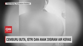 VIDEO: Cemburu Buta, Istri dan Anak Disiram Air Keras