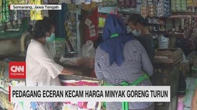 VIDEO: Pedagang Eceran Kecam Harga Minyak Goreng Turun