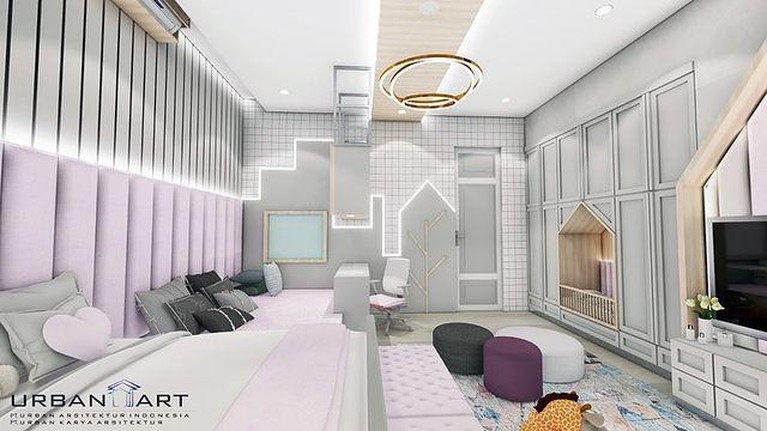 Bocoran desain kamar baby AH anak Atta Halilintar dan Aurel Hermansyah bikin melongo, mewah dengan sentuhan ungu. Yuk intip!