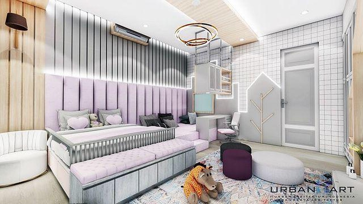 Bocoran desain kamar baby AH anak Atta Halilintar dan Aurel Hermansyah bikin melongo&comma; mewah dengan sentuhan ungu&period; Yuk intip&excl;