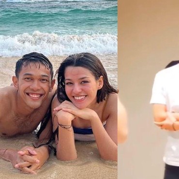 7 Potret Susan Sameh & Pebulutangkis Fajar Alfian Makin Mesra Bikin Baper