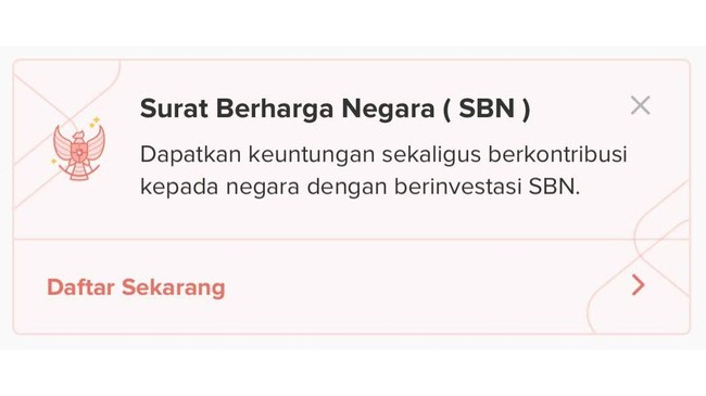 Masyarakat dapat ikut serta dalam pemulihan ekonomi nasional melalui investasi di SBN melalui aplikasi reksa dana yang resmi ditunjuk oleh pemerintah.