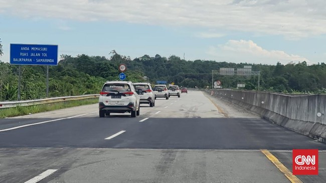 Salah satu rute menuju ibu kota baru Nusantara di Penajam, Paser, Kalimantan Timur sangat menantang.