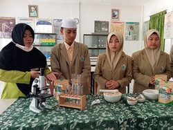 Teh Herbal Tongkol Jagung Buatan Santri Hasan Genggong Raih Medali di Korea