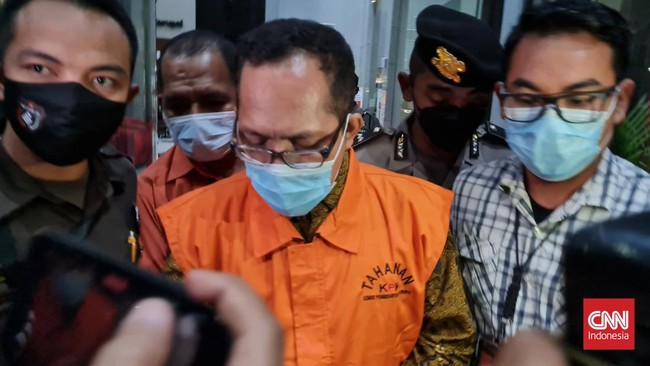 Itong Isnaini Hidayat ditahan di Rumah Tahanan Negara (Rutan) KPK pada Kavling C1.