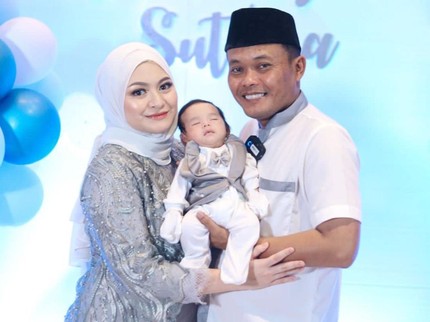 9 Potret Hangatnya Akikah Baby Adzam Anak Sule dan Nathalie Holscher