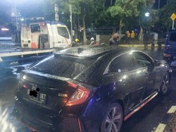 Mobil Tabrak 4 Kendaraan di Sudirman Jakpus, Pengemudi Diduga Mabuk