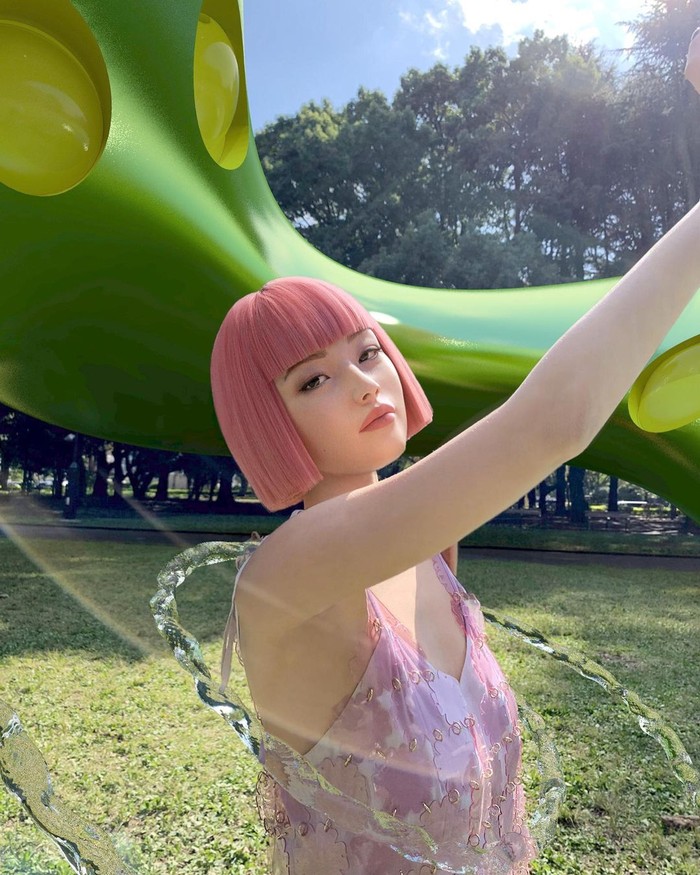 Tampil bak anime Jepang, Imma jadi influencer kecerdasan buatan yang tak kalah cantik dari manusia sungguhan berikutnya. Selebgram dari Jepang ini punya 355 ribu pengikut di Instagram./ Foto: instagram/imma.gram