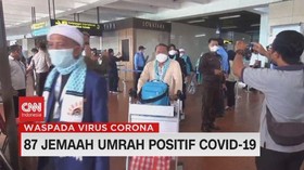 VIDEO: 87 Jemaah Umrah Tiba di Indonesia Positif Covid-19