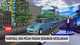 VIDEO: Waspada, Ban Pecah Rawan Sebabkan Kecelakaan