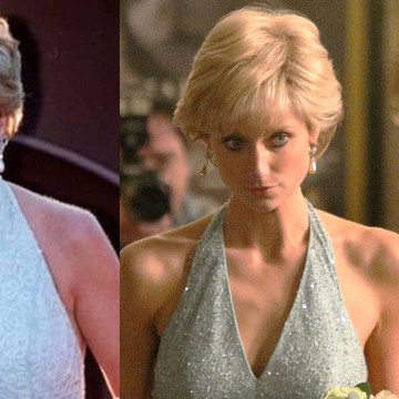 Beda Gaya Putri Diana dan Elizabeth Debicki Memakai Gaun Biru Ikonis di 