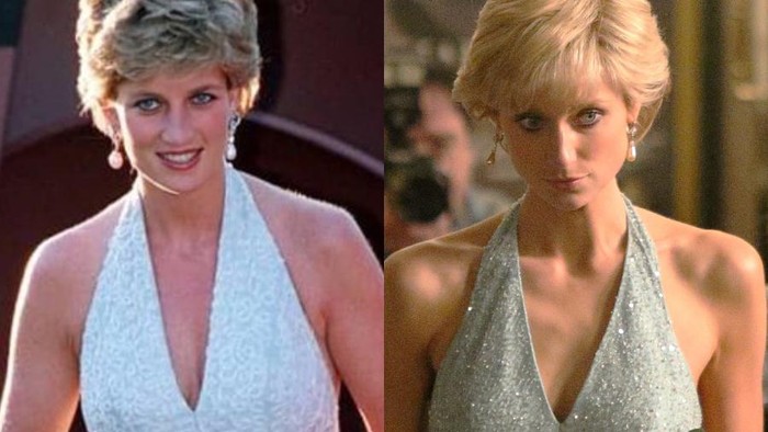 Beda Gaya Putri Diana dan Elizabeth Debicki Memakai Gaun Biru Ikonis di Beda Gaya Putri Diana dan Elizabeth Debicki Memakai Gaun Biru Ikonis di