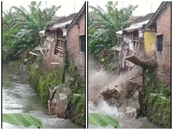 Viral Video Rumah di Bantaran Kali Jenes Ambrol, Gibran Bilang Begini