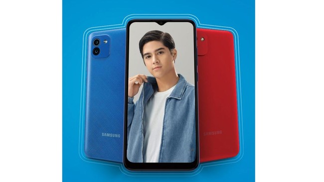 Samsung Galaxy A03 merupakan ponsel entry level yang saat ini dijual paling mahal Rp1,599 juta.