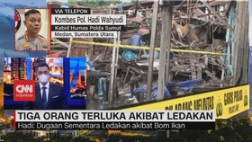 VIDEO: Tiga Orang Terluka Akibat Ledakan di Sibolga
