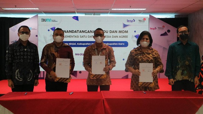 Telkom, melalui Leap, menghadirkan berbagai produk dan layanan digital dalam mendukung upaya akselerasi digitalisasi di Sumatera Utara.