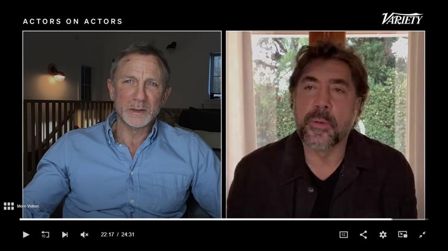 Daniel Craig tidak sadar kepalanya berdarah saat lakukan wawncara dengan Javier Bardem.