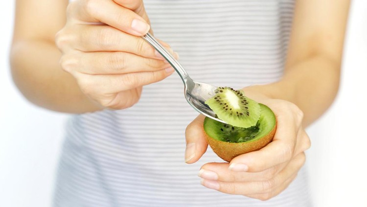 Ilustrasi buah kiwi hijau