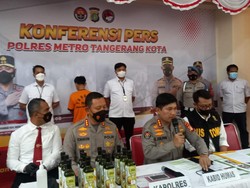 Polisi Tangerang Gagalkan Pengiriman 4 Liter Sabu Cair Asal Meksiko