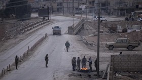 FOTO: Situasi Mencekam Perang Pasukan Kurdi dan ISIS di Suriah