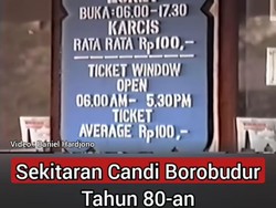 Viral Video Wisatawan Candi Borobudur Tahun 80-an, Tiket Masuk Rp 100