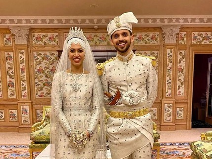 5 Potret Pernikahan Putri Sultan Brunei Darussalam, Mewah dan Digelar 10 Hari Bun!