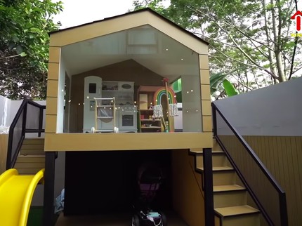 7 Potret Rumah Baru Fitri Tropica, Ada 'Minimarket' dan Playground Pribadi Bun