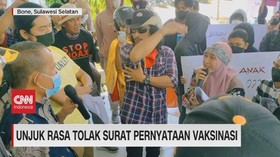 VIDEO: Unjuk Rasa Tolak Surat Pernyataan Vaksinasi