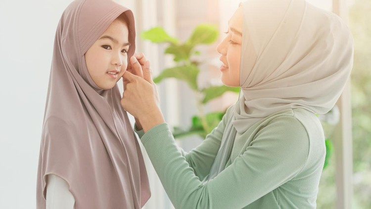 Ilustrasi pakai hijab