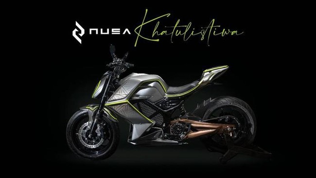 Motor listrik baru Indonesia, Nusa Khatulistiwa resmi diperkenalkan di Tanah Air. Perusahaan merilis model kendaraan roda dua tanpa emisi dengan konsep sport.
