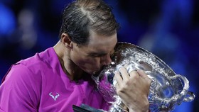 FOTO: Ekspresi Rafael Nadal Pecahkan Rekor Grand Slam