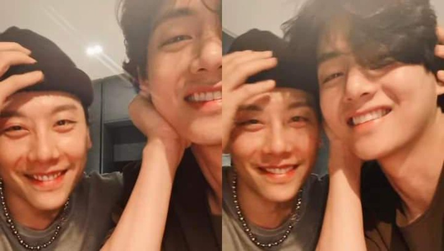 V BTS dan Park Hyo Shin