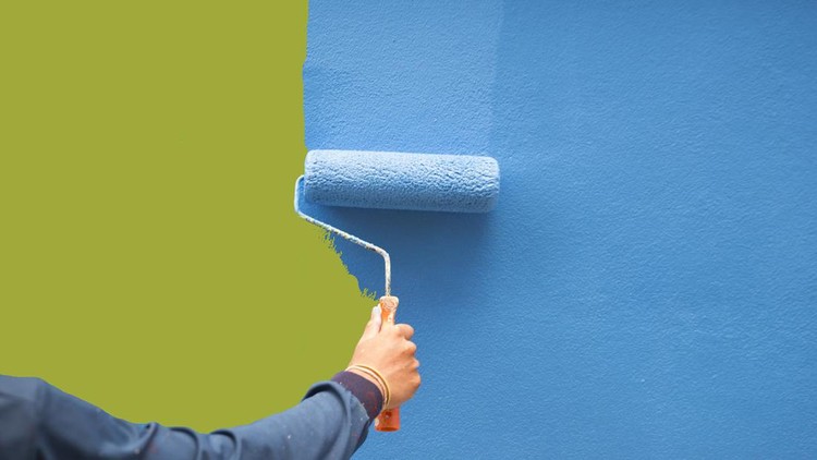 warna cat rumah Painting a Wall
