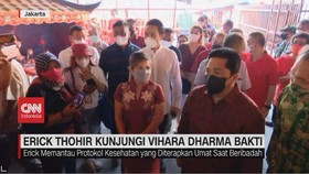 VIDEO: Erick Thohir Kunjungi Vihara Dharma Bakti