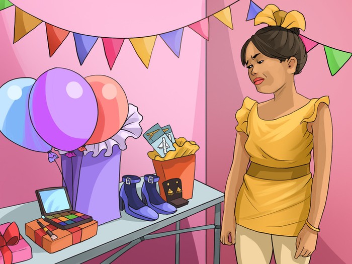 Dari gambar di atas, kado apa yang paling tidak disukai perempuan tersebut? (Foto: brightside.me)