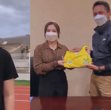 Beli Klub Bola, 7 Momen Prilly Latuconsina Pantau Persikota Saat Latihan