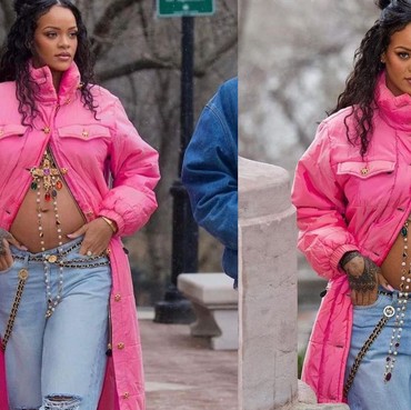 Hamil Anak Pertama, 7 Potret Rihanna Pamer Baby Bump Bikin Heboh