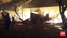 Kebakaran di Relokasi Pasar Johar Semarang, Ratusan Kios Ludes