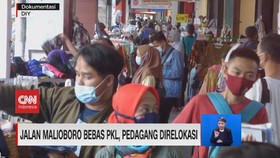 VIDEO: Jalan Malioboro Bebas PKL, Pedagang Direlokasi