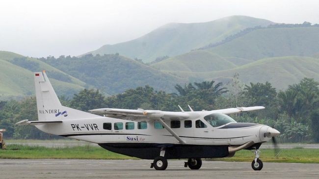 Pesawat Susi Air mengalami kecelakaan dalam penerbangan dari Timika menuju Duma, Papua, Kamis (23/6). Seluruh penumpang dipastikan selamat.