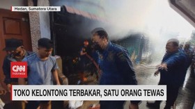 VIDEO: Toko Kelontong Terbakar, Satu Orang Tewas