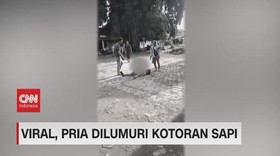 VIDEO: Viral Pria Dilumuri Kotoran Sapi