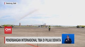 VIDEO: Penerbangan Internasional Tiba di Pulau Dewata