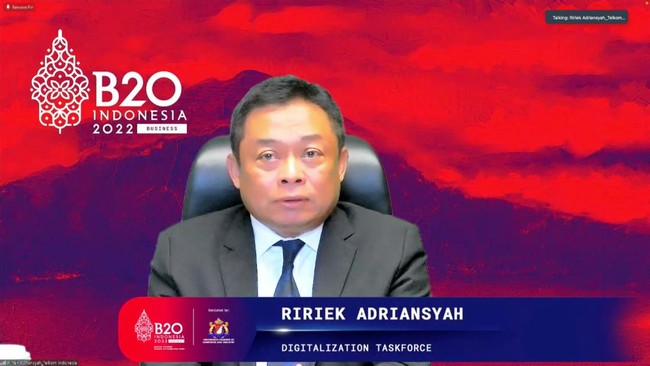 Pembentukan Gugus Tugas Digitalisasi B20 Indonesia 2022 merupakan salah satu upaya Indonesia untuk mewujudkan inklusi digital di dunia melalui Presidensi G20.