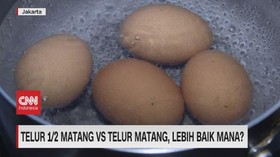 VIDEO: Telur 1/2 Matang Vs Telur Matang, Lebih Baik Mana