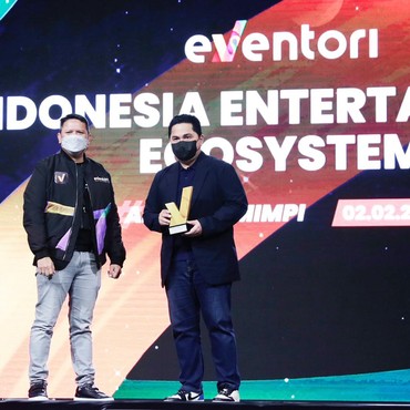 Glenn Fredly & Erick Thohir Raih Eventori Award 2022