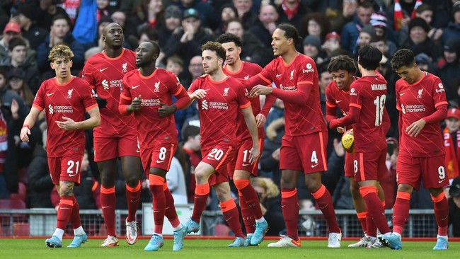 Liverpool memastikan tiket ke babak kelima Piala FA usai mengalahkan Cardiff City di Stadion Anfield, Minggu (6/2) malam waktu Indonesia.