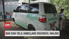VIDEO: Ban dan Velg Ambulans Digondol Maling