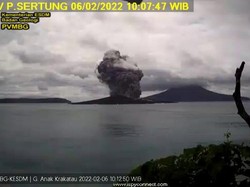Status Waspada, Gunung Anak Krakatau Sudah 2 Kali Erupsi Sejak Pagi