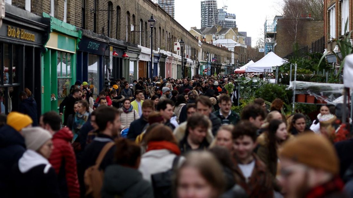 FOTO: Pasar Bunga Columbia Road London yang Tak Pernah Sepi
